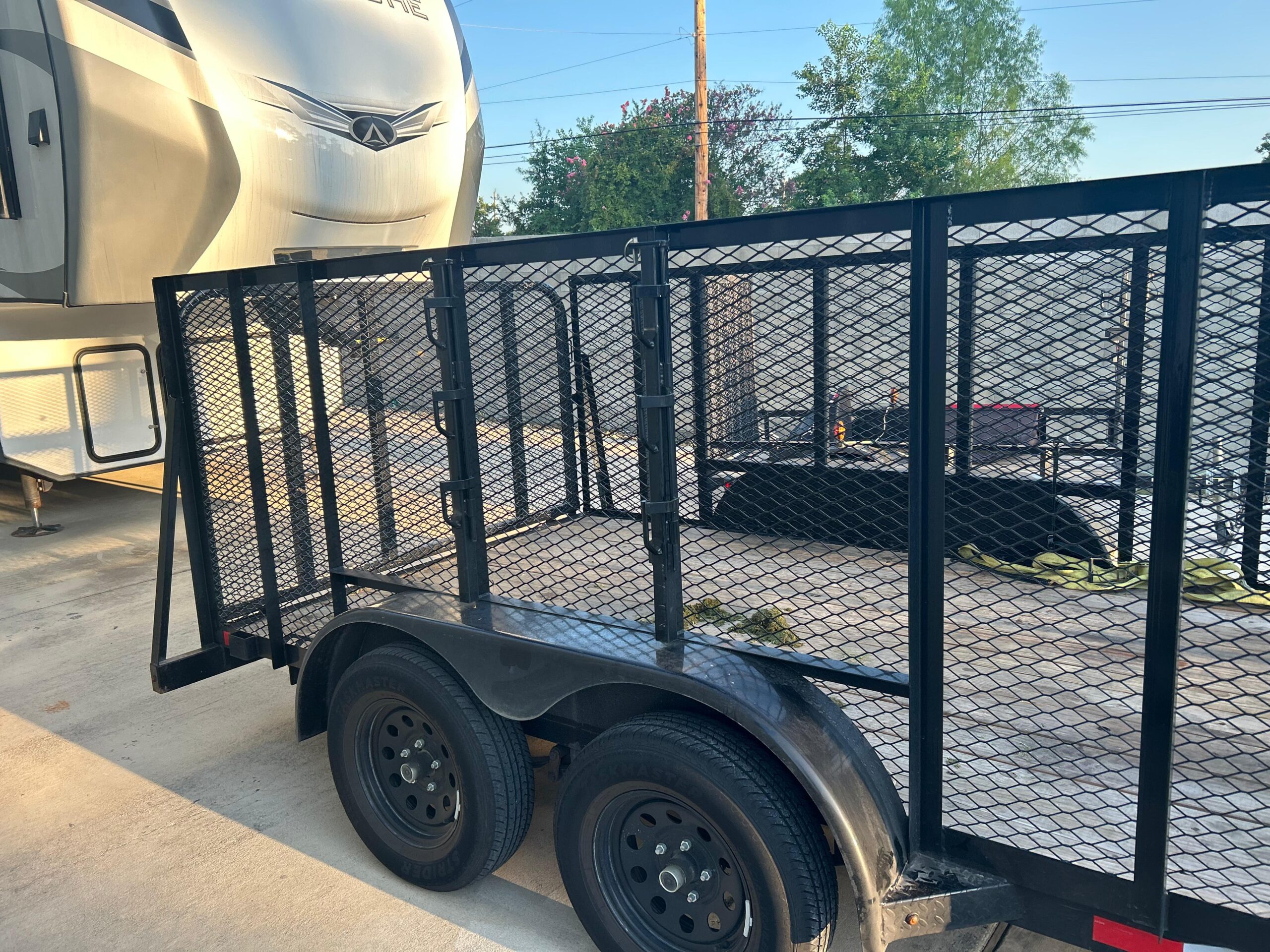 Landscaping Trailer rear view